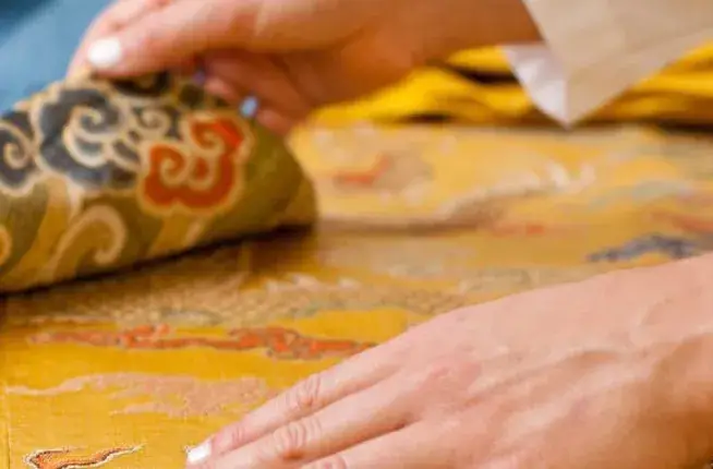 yellow fabric